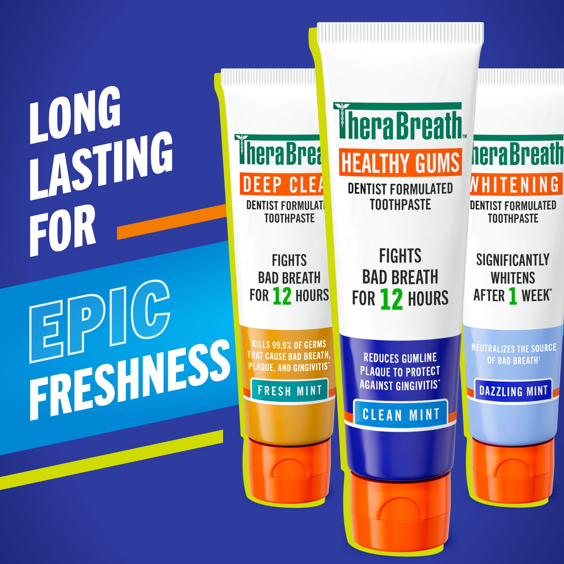 TheraBreath Healthy Gums Toothpaste, Helps Fight Gingivitis, Clean Mint (KINQ)