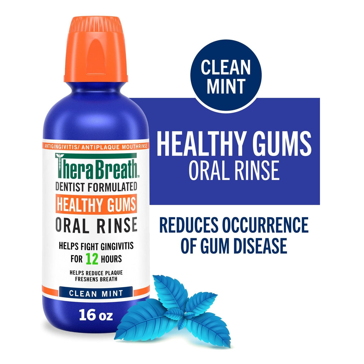 Healthy Gums Oral Rinse w/ Added CPC - Clean Mint (1LWW)