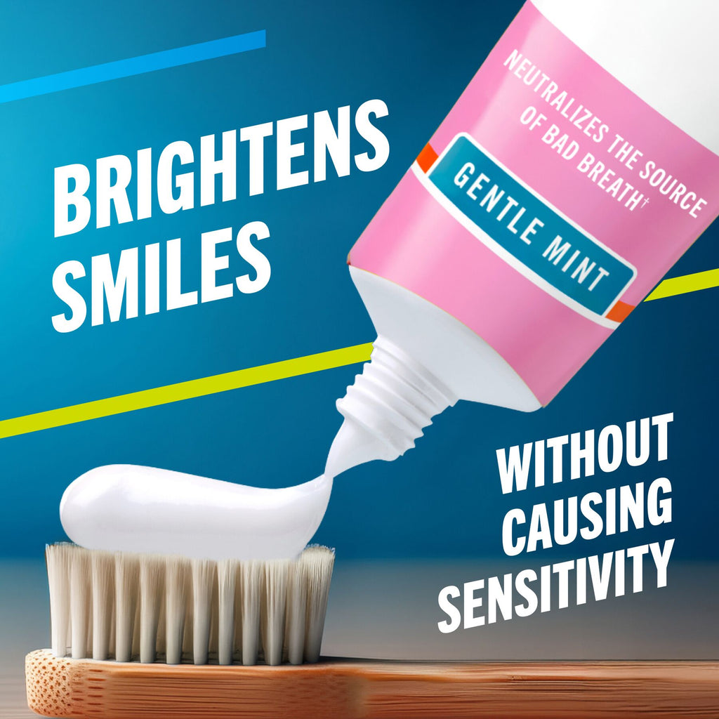 TheraBreath Sensitive Toothpaste, 24/7 Sensitivity Relief (1), With Fluoride for Anticavity Protection, Gentle Mint, 4 Oz (0ID6)