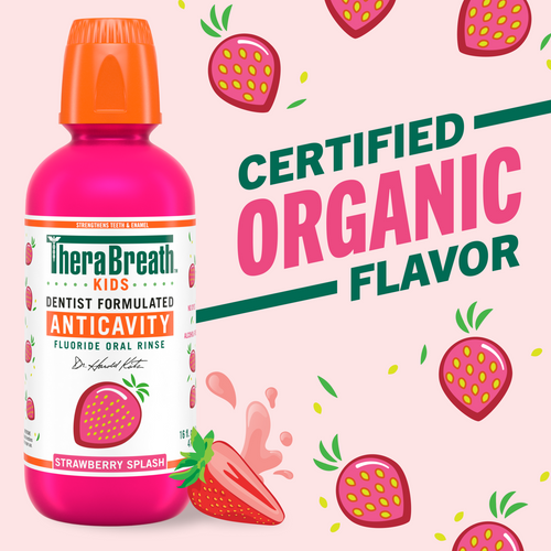 For Kids! Anticavity Oral Rinse - Strawberry Splash (EBI2)