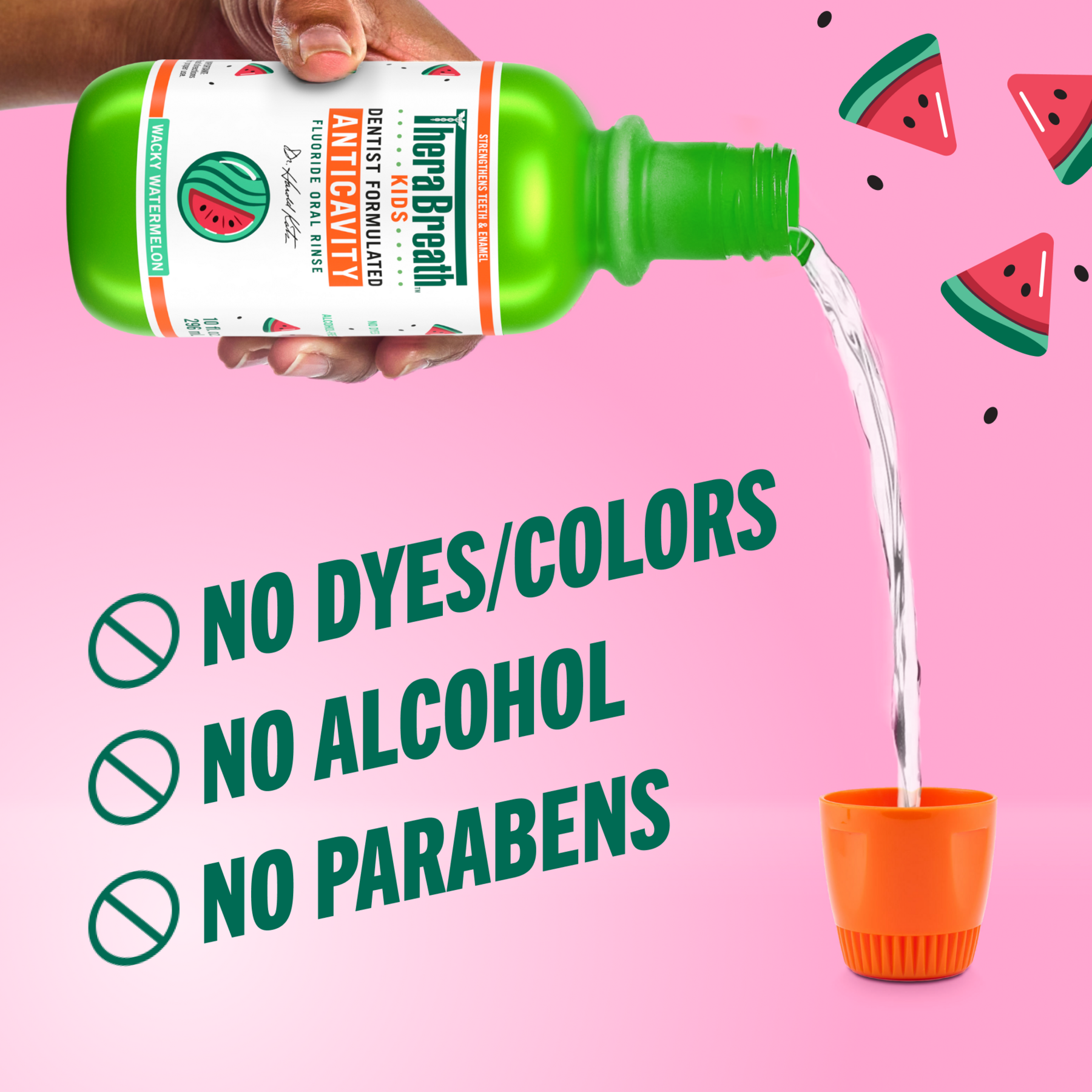 For Kids! Anticavity Oral Rinse - Wacky Watermelon (GL9O)