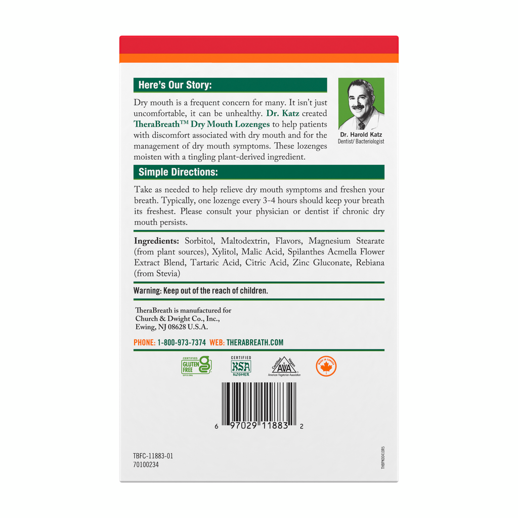 Dry Mouth Lozenges - Tart Berry (CYQ7)