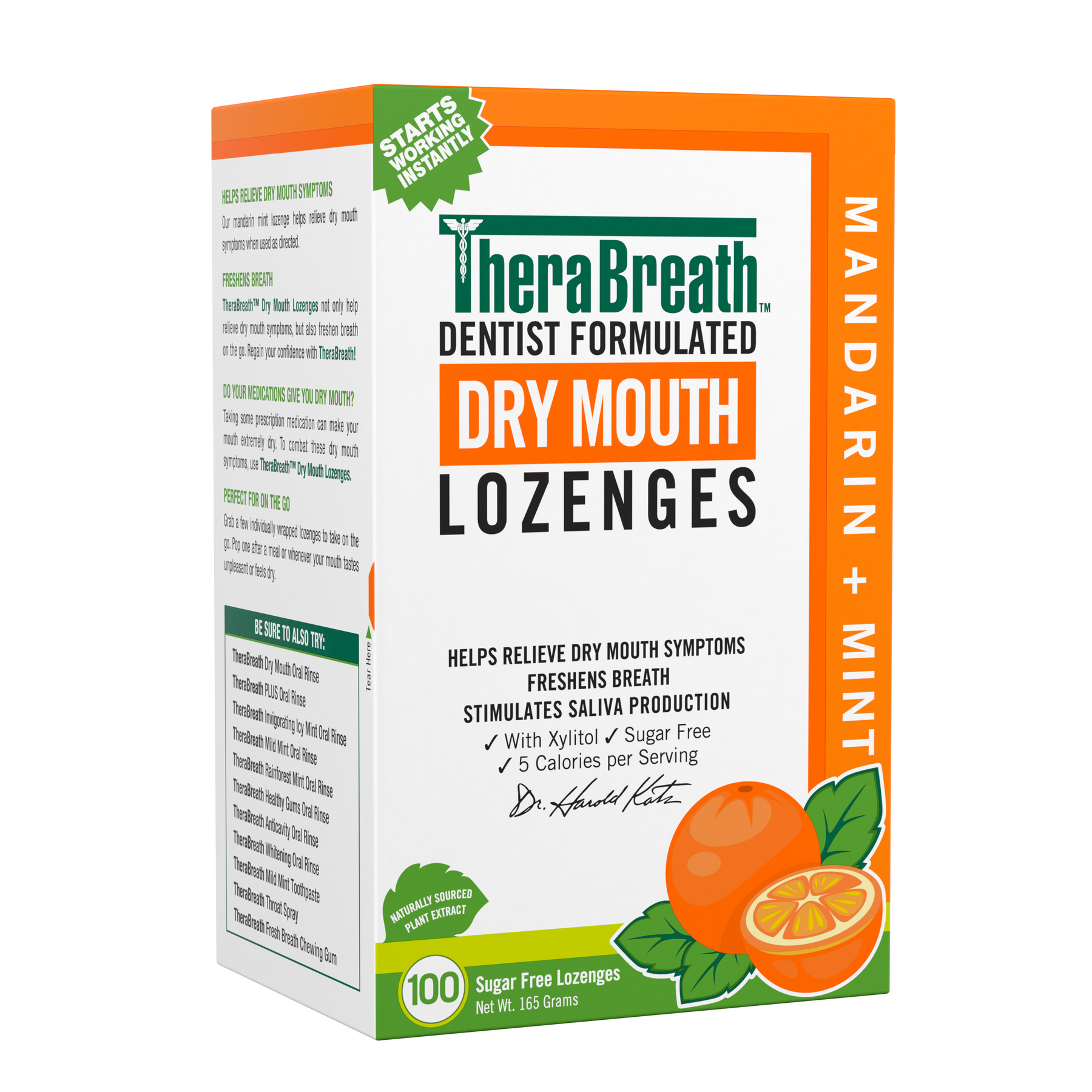Dry Mouth Lozenges - Mandarin Mint (AX5A)
