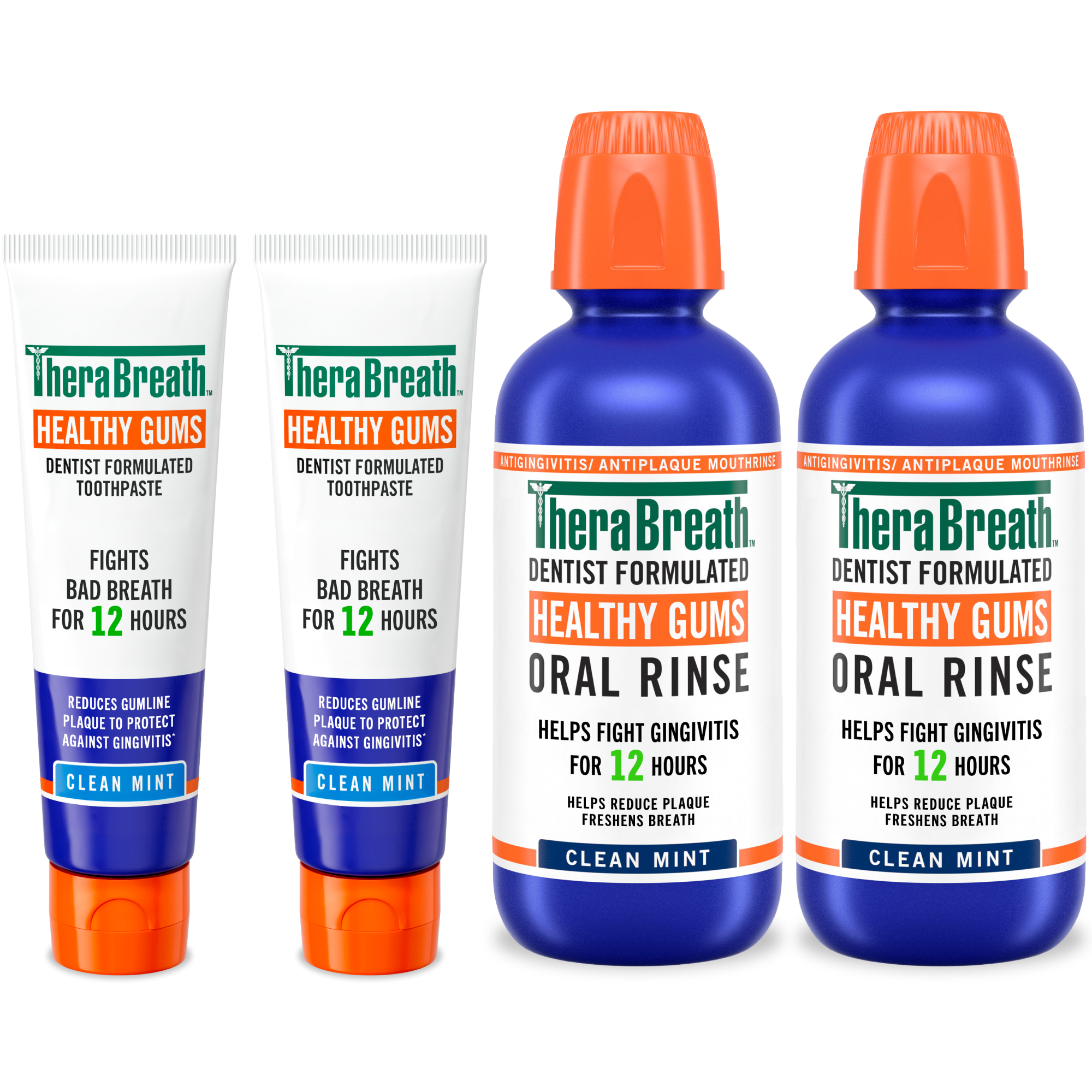 TheraBreath Healthy Gums Oral Rinse & Toothpaste Bundle (ALH0)