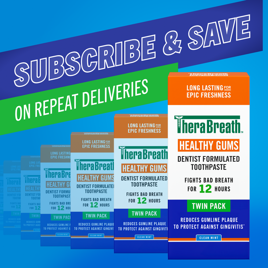 TheraBreath Healthy Gums Toothpaste, Helps Fight Gingivitis, Clean Mint (KINQ)