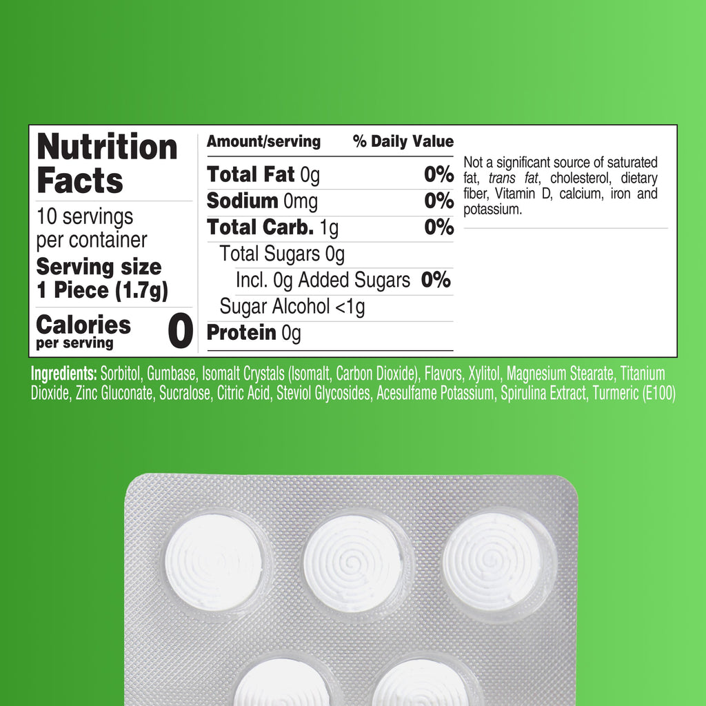 Fresh Breath Chewing Gum, Citrus Mint Flavor (T2DN)