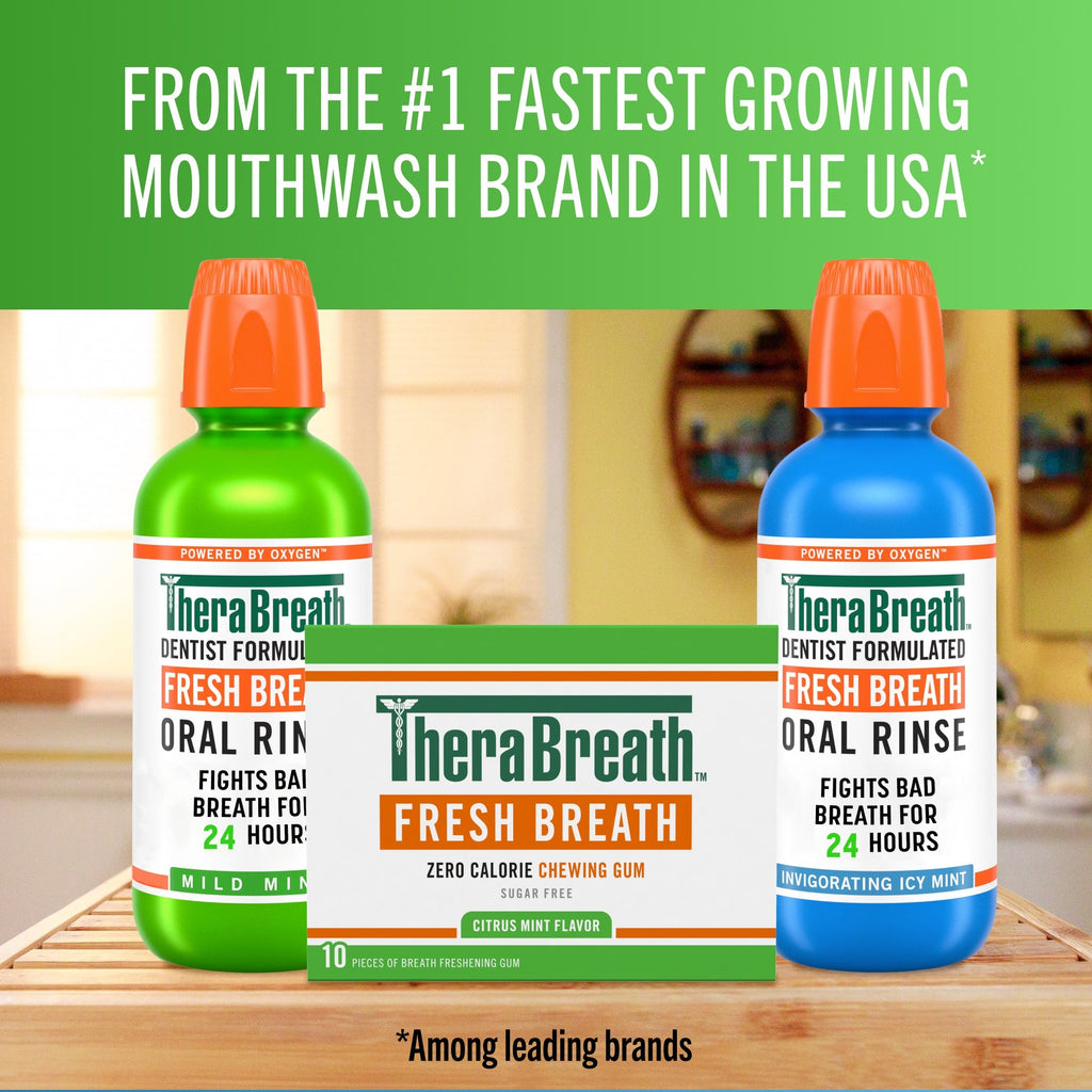 Fresh Breath Chewing Gum, Citrus Mint Flavor (T2DN)
