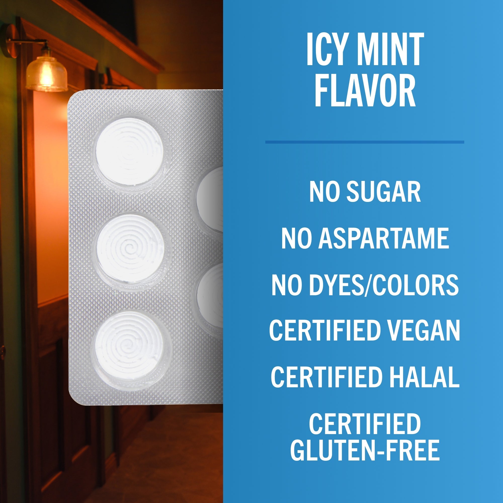 Chewing Gum, Invigorating Icy Mint Flavor (DG9A)