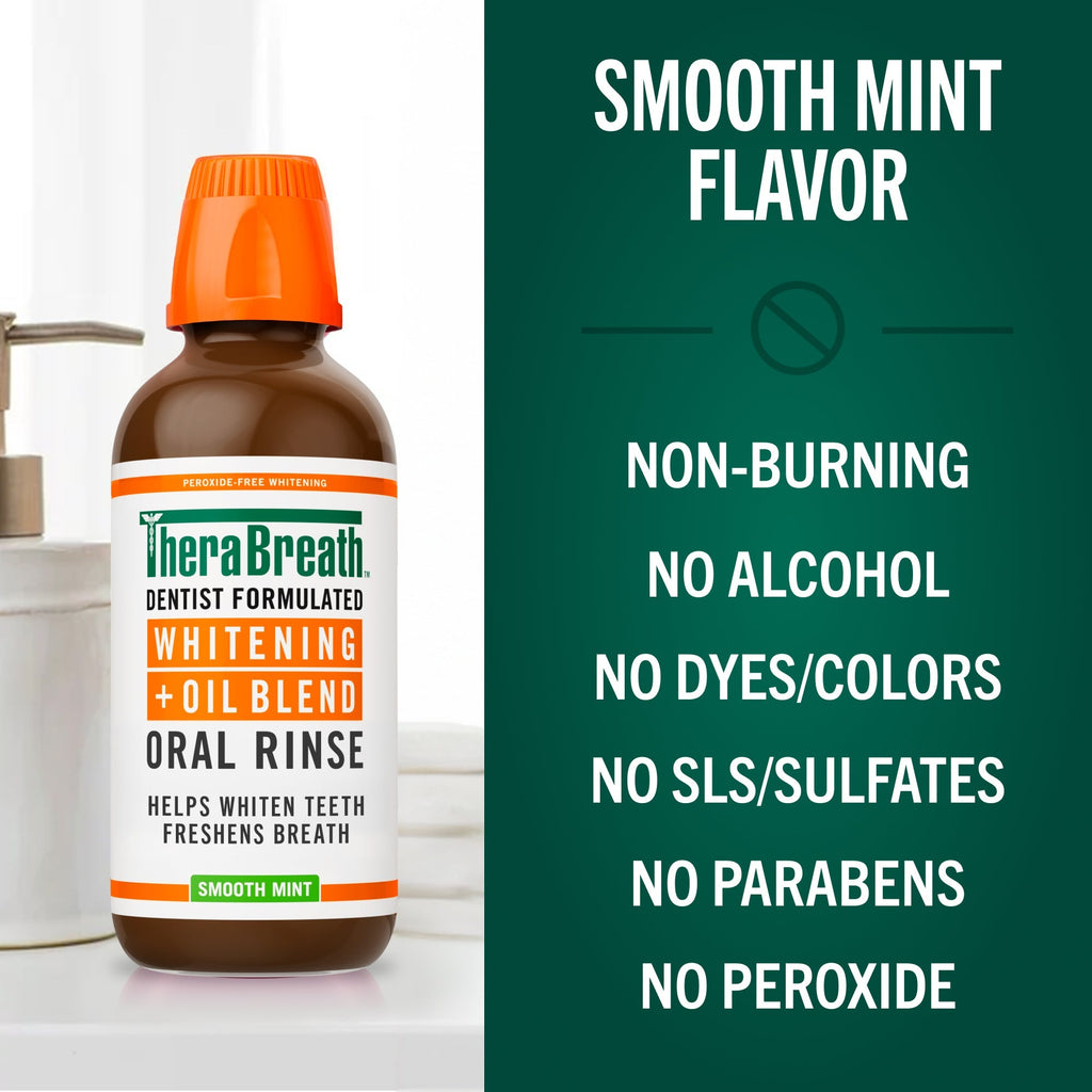 Whitening + Oil Blend Oral Rinse – Smooth Mint (K5CD)