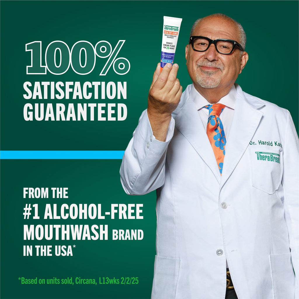 TheraBreath Healthy Gums Toothpaste, Helps Fight Gingivitis, Clean Mint (KINQ)