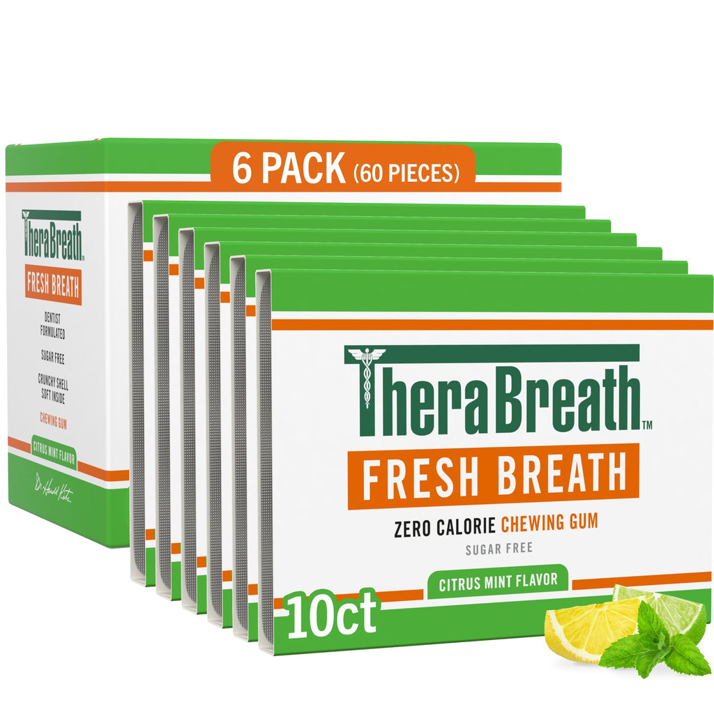 Fresh Breath Chewing Gum, Citrus Mint Flavor (T2DN)