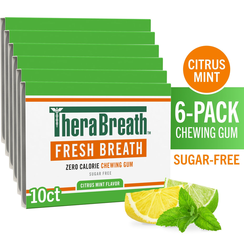 Fresh Breath Chewing Gum, Citrus Mint Flavor (T2DN)